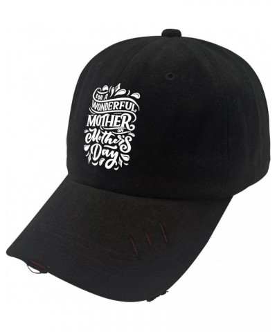 Mother's Day Trucker Hat Gym Hat AllBlack Hats for Men Baseball Cap Gifts for Son Sun Caps Allblack $11.99 Sun Hats