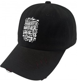 Mother's Day Trucker Hat Gym Hat AllBlack Hats for Men Baseball Cap Gifts for Son Sun Caps Allblack $11.99 Sun Hats