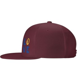 Snapback Baseball Cap Love Down Syndrome Awareness for Men Women Dark Red $10.49 Baseball Caps