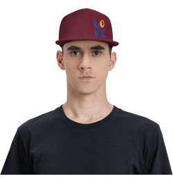 Snapback Baseball Cap Love Down Syndrome Awareness for Men Women Dark Red $10.49 Baseball Caps