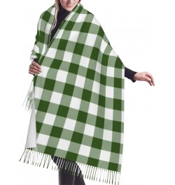 All Ireland (Green Tartan) Imitation Cashmere Tassel Scarf Winter Scarf Autumn Softest Classic Warm 9 $14.78 Scarves