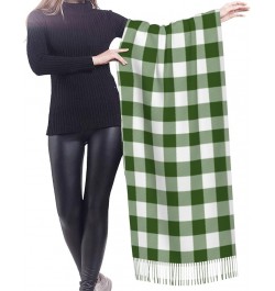 All Ireland (Green Tartan) Imitation Cashmere Tassel Scarf Winter Scarf Autumn Softest Classic Warm 9 $14.78 Scarves