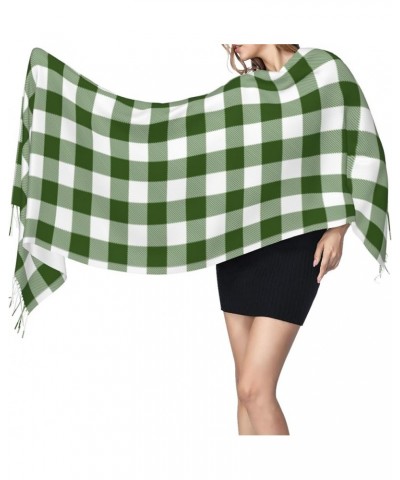 All Ireland (Green Tartan) Imitation Cashmere Tassel Scarf Winter Scarf Autumn Softest Classic Warm 9 $14.78 Scarves