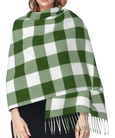 All Ireland (Green Tartan) Imitation Cashmere Tassel Scarf Winter Scarf Autumn Softest Classic Warm 9 $14.78 Scarves