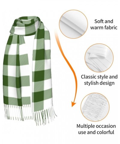 All Ireland (Green Tartan) Imitation Cashmere Tassel Scarf Winter Scarf Autumn Softest Classic Warm 9 $14.78 Scarves