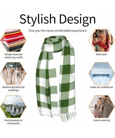 All Ireland (Green Tartan) Imitation Cashmere Tassel Scarf Winter Scarf Autumn Softest Classic Warm 9 $14.78 Scarves