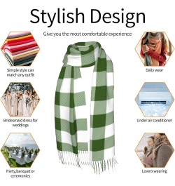 All Ireland (Green Tartan) Imitation Cashmere Tassel Scarf Winter Scarf Autumn Softest Classic Warm 9 $14.78 Scarves