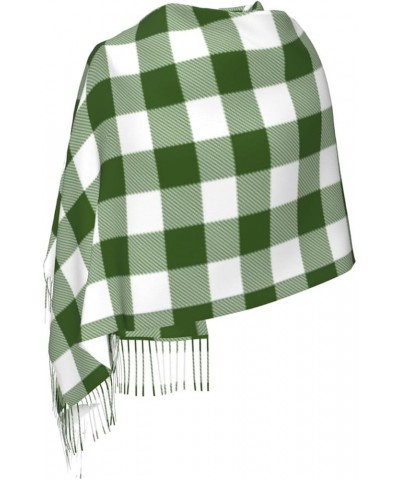 All Ireland (Green Tartan) Imitation Cashmere Tassel Scarf Winter Scarf Autumn Softest Classic Warm 9 $14.78 Scarves