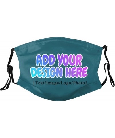 Custom Face Masks with Your Logo Image Photo Name for Sport,Outdoor and Travel Blue Green $6.72 Balaclavas