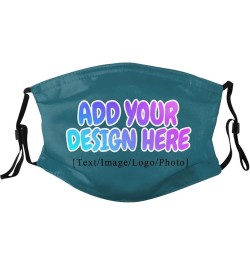 Custom Face Masks with Your Logo Image Photo Name for Sport,Outdoor and Travel Blue Green $6.72 Balaclavas