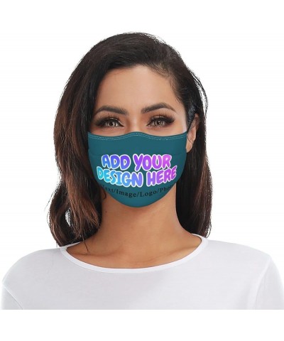 Custom Face Masks with Your Logo Image Photo Name for Sport,Outdoor and Travel Blue Green $6.72 Balaclavas