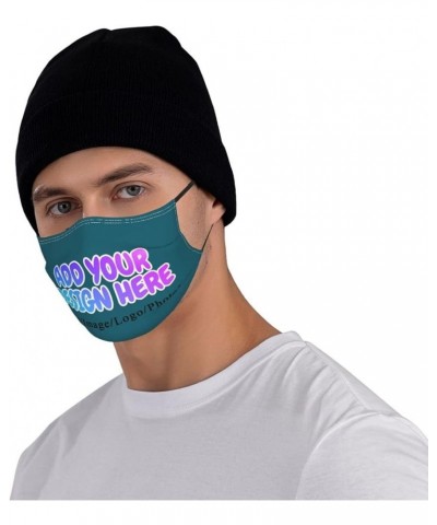 Custom Face Masks with Your Logo Image Photo Name for Sport,Outdoor and Travel Blue Green $6.72 Balaclavas