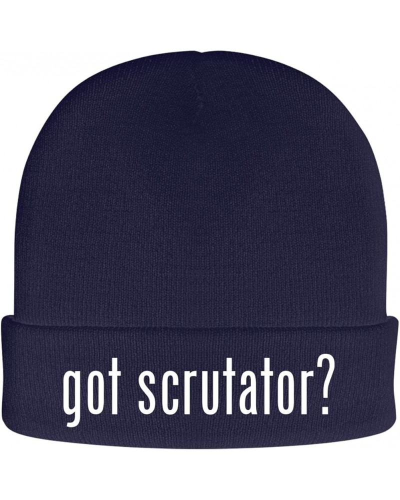 got Scrutator? - Soft Adult Beanie Cap Navy $19.12 Skullies & Beanies