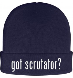 got Scrutator? - Soft Adult Beanie Cap Navy $19.12 Skullies & Beanies