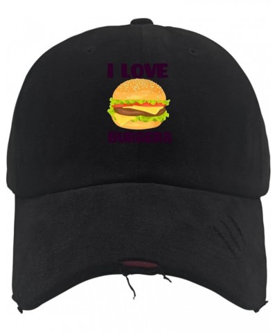 Hats for Women Fashionable Hamburger Lids Hat for Women Sports Cap Breathable in Crust We Trust Sun Cap Allblack $8.39 Visors