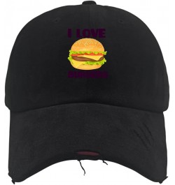 Hats for Women Fashionable Hamburger Lids Hat for Women Sports Cap Breathable in Crust We Trust Sun Cap Allblack $8.39 Visors