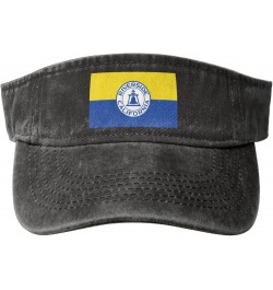 Flag of Riverside, California Sun Visor Hats for Women Men Sun Hat Cotton Golf Hat Vintage Baseball Cap Black $14.29 Sun Hats