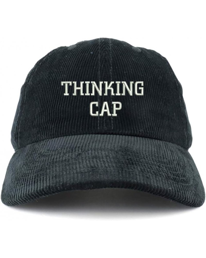 Thinking Cap Washed Corduroy Unstructured Baseball Cap Black $12.00 Baseball Caps