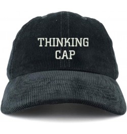 Thinking Cap Washed Corduroy Unstructured Baseball Cap Black $12.00 Baseball Caps