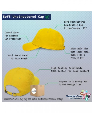 Soft Baseball Cap Born Free Cotton Dad Hats for Men & Women Golden Yellow $15.07 Baseball Caps