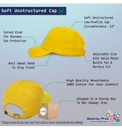 Soft Baseball Cap Born Free Cotton Dad Hats for Men & Women Golden Yellow $15.07 Baseball Caps