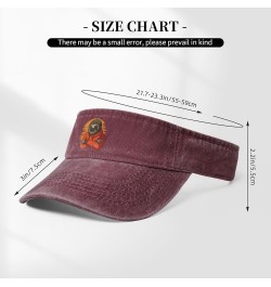 Stylish Sloth Sun Hat Sun Visor Hats for Women Men Baseball Cap Golf Hats Red $13.73 Visors