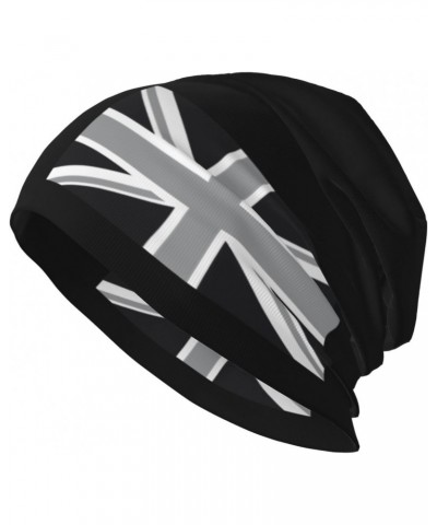 National Flag of The United Kingdom UK Aka Union Jack in Black and White Beanie Hat for Men Knit Skull Cap $10.90 Skullies & ...