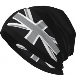 National Flag of The United Kingdom UK Aka Union Jack in Black and White Beanie Hat for Men Knit Skull Cap $10.90 Skullies & ...