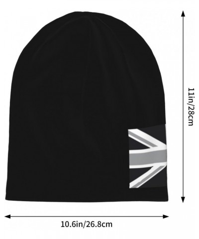 National Flag of The United Kingdom UK Aka Union Jack in Black and White Beanie Hat for Men Knit Skull Cap $10.90 Skullies & ...