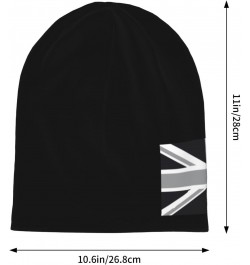 National Flag of The United Kingdom UK Aka Union Jack in Black and White Beanie Hat for Men Knit Skull Cap $10.90 Skullies & ...