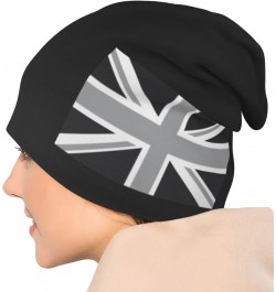 National Flag of The United Kingdom UK Aka Union Jack in Black and White Beanie Hat for Men Knit Skull Cap $10.90 Skullies & ...