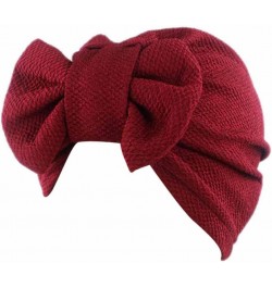 Women Flower Hat Turban Headwrap Beaded Headscarf Twist Knot Beanie Cap Headwear for Black Women Red $8.69 Skullies & Beanies