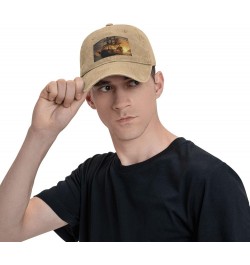 Fantasy Pirate Ship Baseball Cap for Men Women Washed Cotton Denim Dad Hat Adjustable Baseball Hat Natural $11.58 Baseball Caps