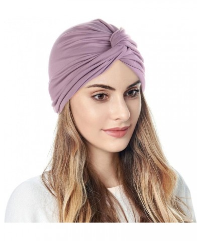 Chemo Headwear Turbans for Women Long Hair Head Scarf Headwraps Cancer Hats Purple $6.53 Skullies & Beanies