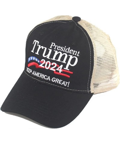 President Trump 2024 Hat Keep America Great Again Embroidered MAGA USA Bucket Baseball Cap Trump Hat Black-3 $7.00 Baseball Caps