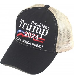 President Trump 2024 Hat Keep America Great Again Embroidered MAGA USA Bucket Baseball Cap Trump Hat Black-3 $7.00 Baseball Caps