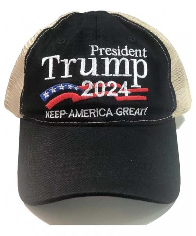 President Trump 2024 Hat Keep America Great Again Embroidered MAGA USA Bucket Baseball Cap Trump Hat Black-3 $7.00 Baseball Caps