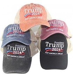 President Trump 2024 Hat Keep America Great Again Embroidered MAGA USA Bucket Baseball Cap Trump Hat Black-3 $7.00 Baseball Caps