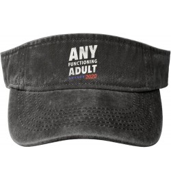 Any Functioning Adult 2020 Men's and Women' Sport Sun Visor Hats Adjustable Empty Top Baseball Cap Denim Cap Black Black $10....