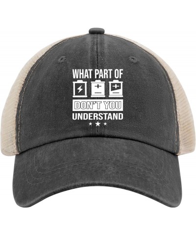 What Part of Don't You Understand Cap Mountain Hat AllBlack Hiking Hat Gifts for Him Cool Cap Allblack $9.90 Sun Hats