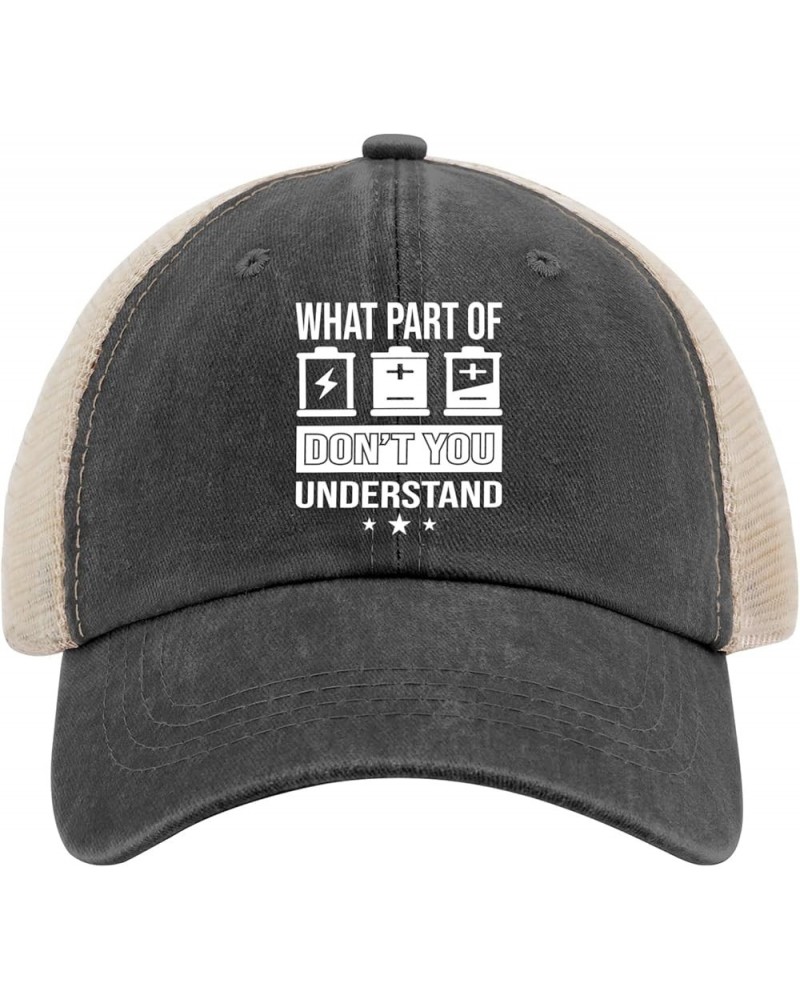 What Part of Don't You Understand Cap Mountain Hat AllBlack Hiking Hat Gifts for Him Cool Cap Allblack $9.90 Sun Hats