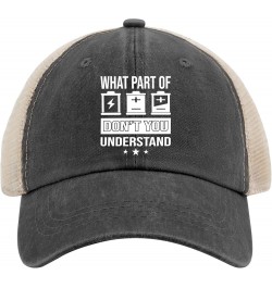 What Part of Don't You Understand Cap Mountain Hat AllBlack Hiking Hat Gifts for Him Cool Cap Allblack $9.90 Sun Hats