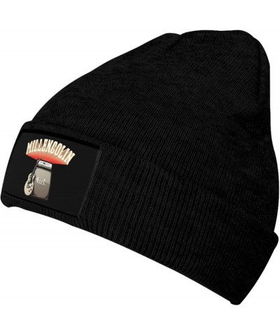 Millencolin Beanie Hat Cute Pattern Knit Cap Keep Warm Winter Beanie Men and Women Black Black $11.84 Skullies & Beanies