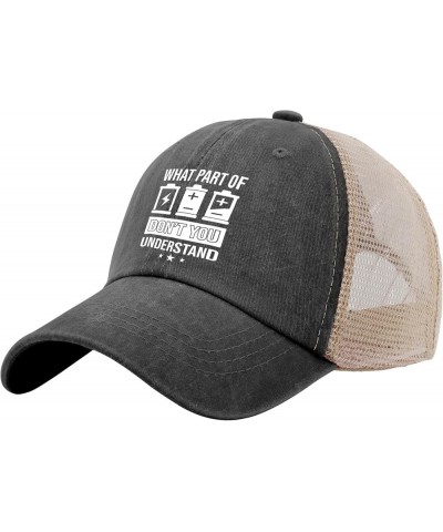 What Part of Don't You Understand Cap Mountain Hat AllBlack Hiking Hat Gifts for Him Cool Cap Allblack $9.90 Sun Hats