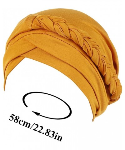 Baseball Caps Flat Bill Head Cap Hair Braid Hat Ethnic Wrap Baseball Caps Hiking Hats for Men Muslim Hat - Beige $8.15 Baseba...