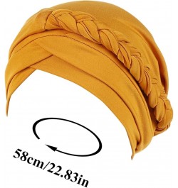 Baseball Caps Flat Bill Head Cap Hair Braid Hat Ethnic Wrap Baseball Caps Hiking Hats for Men Muslim Hat - Beige $8.15 Baseba...