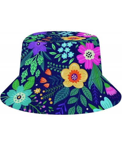 Tropical Palm Leaf Bucket Hat for Men UV Protection Neon Color Fisherman Sun Hat Full Print Beach Travel Summer Cap Spring Su...