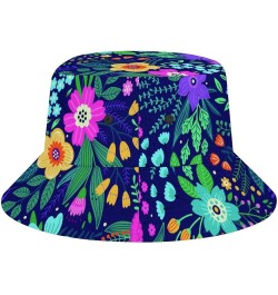 Tropical Palm Leaf Bucket Hat for Men UV Protection Neon Color Fisherman Sun Hat Full Print Beach Travel Summer Cap Spring Su...