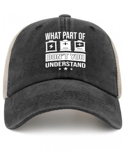 What Part of Don't You Understand Cap Mountain Hat AllBlack Hiking Hat Gifts for Him Cool Cap Allblack $9.90 Sun Hats