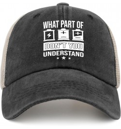 What Part of Don't You Understand Cap Mountain Hat AllBlack Hiking Hat Gifts for Him Cool Cap Allblack $9.90 Sun Hats